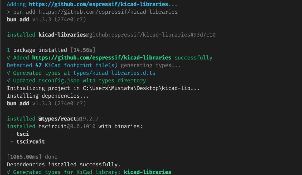Installing KiCad library from GitHub